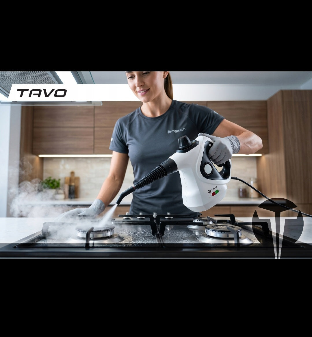 Myjka Parowa Mop Czyścik Parowy 5 Bar 1600W Do Tapicerki Okien Domu Podłóg